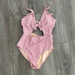 Pink Lily Pink Gingham Women’s Swimsuit
